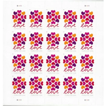 2019 Love Hearts Blossom Forever First Class Postage Stamps