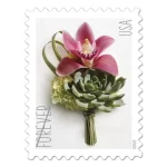 Contemporary Boutonniere Forever First Class Postage Stamps1