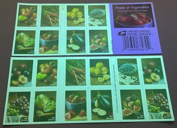 Fruit-of-vegetables-Forever-First-Class-Postage-Stamps