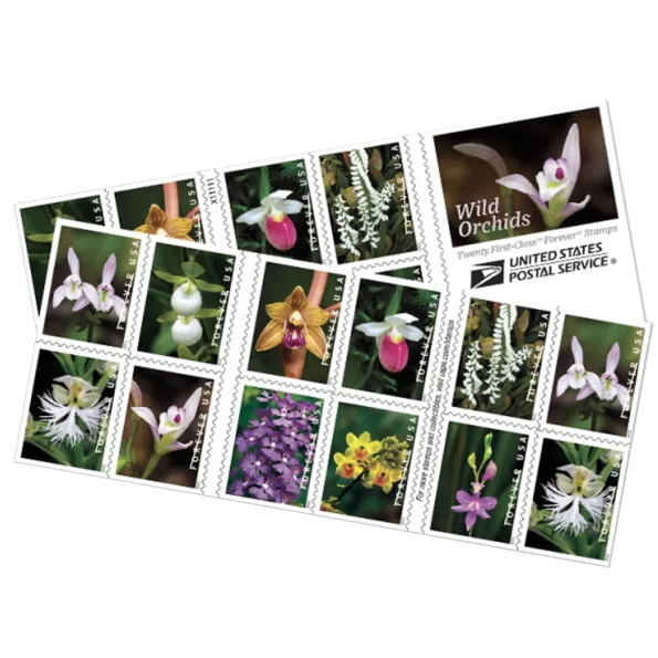 Wild-Orchids-Forever-First-Class-Postage-Stamps