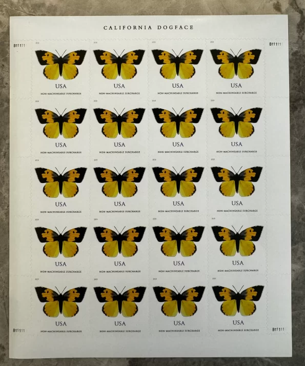 USPS California Dogface Butterfly Forever First Class Postage Stamps
