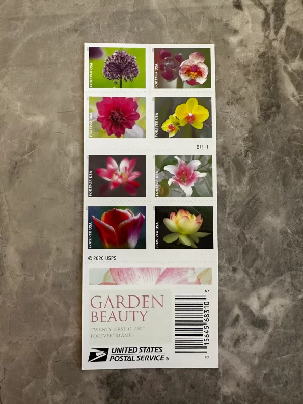 USPS Garden Beauty Forever First Class Postage Stamps