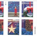 USPS Holiday Windows Forever First Class Postage Stamps-2