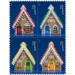 Gingerbread Houses Stamps 2013 Forever Postage Stamps 100 pcs