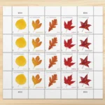 2025 Vibrant Leavea Postcard Forever First Class Postage Stamps